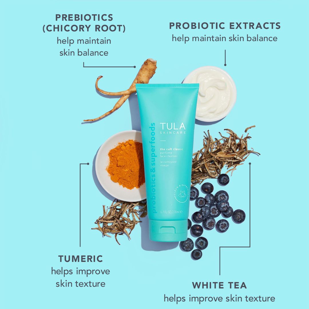 The Cult Classic by Tula – 30ml mini cleanser with probiotics and clean ingredients