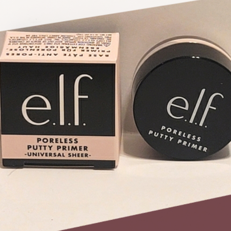 "e.l.f. Poreless Putty Primer Universal Sheer 4g mini jar with pink cap"