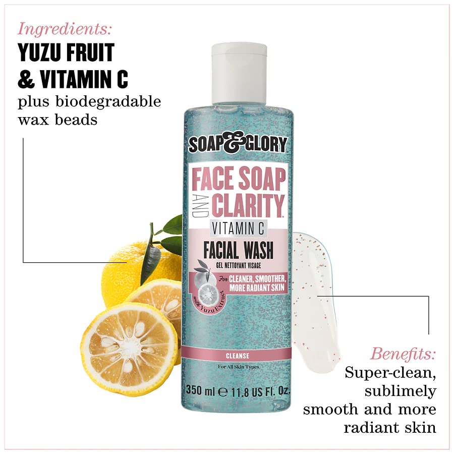 SOAP & GLORY- face soap & clarity vitamin C face wash