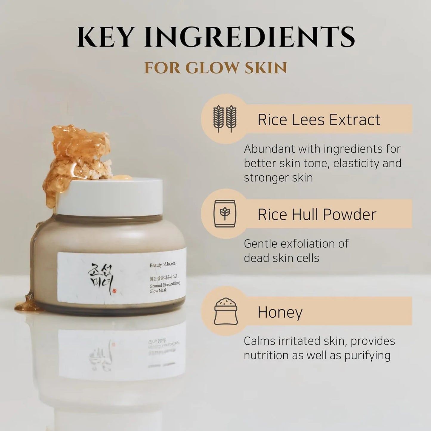 BEAUTY OF JOSEON- Ground Rice and Honey Glow Mask