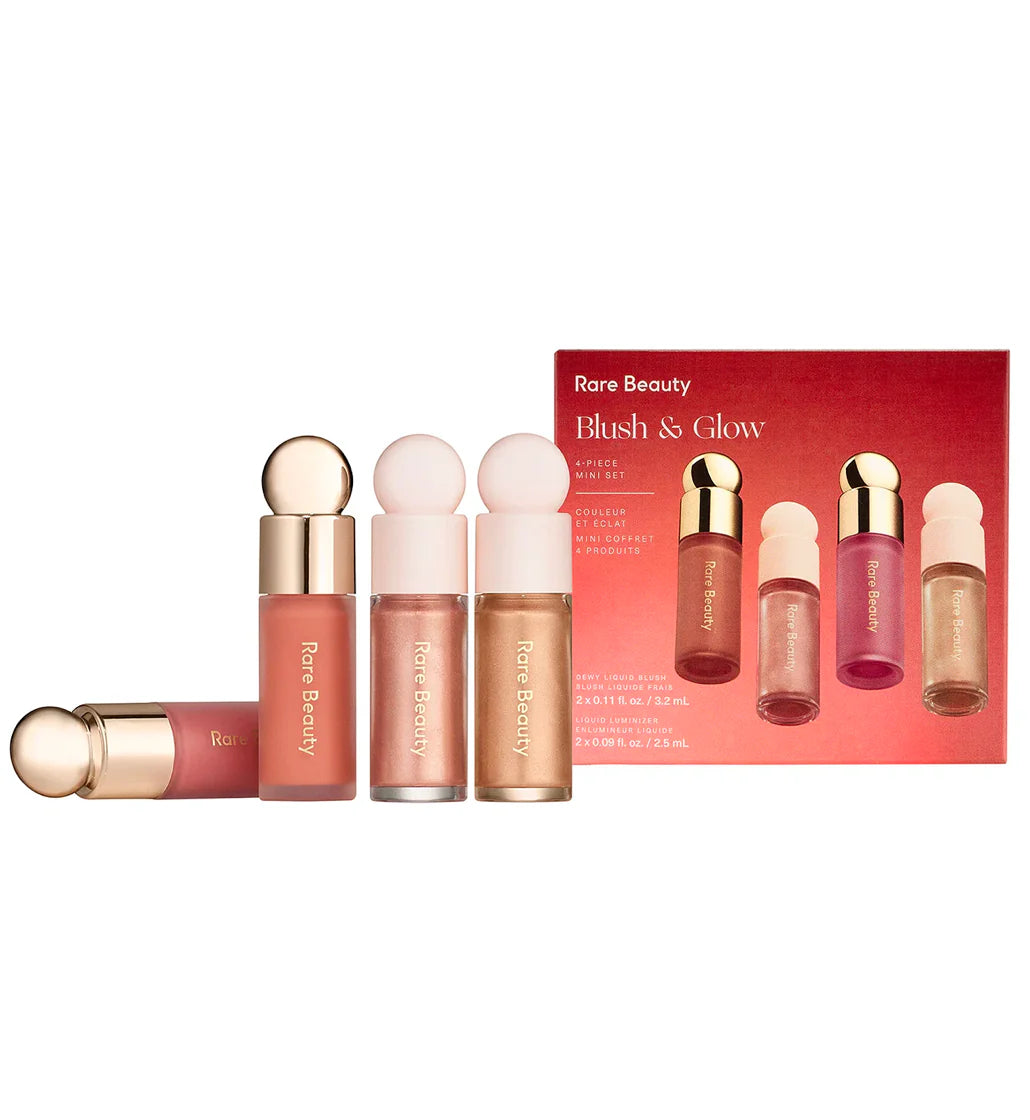 Rare Beauty Mini Blush & Glow 4-Piece Set Packaging