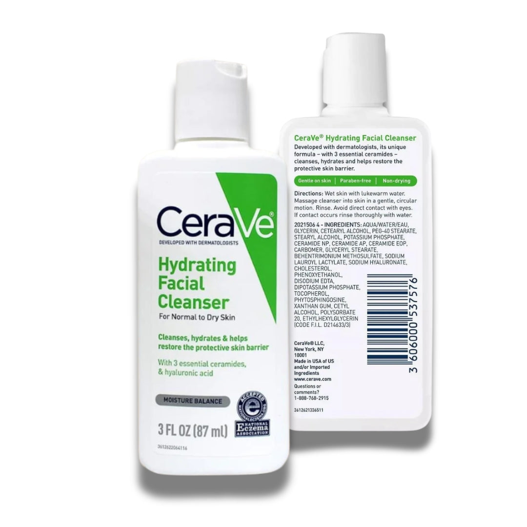 "CeraVe Face Cleanser with Hyaluronic Acid & Ceramides"