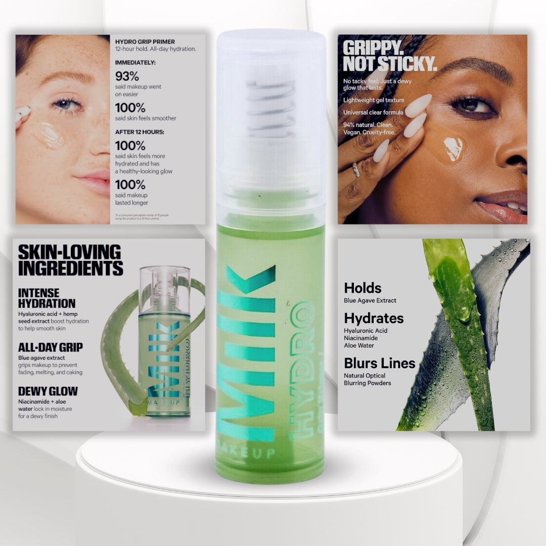 Milk Makeup Hydro Grip Primer – 4mL | Hydrates & Grips Makeup for 12 Hours