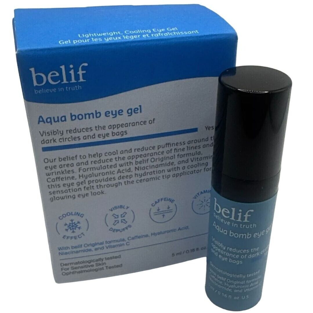 BELIF- Aqua Bomb Cooling Eye Gel | Hydrating & Refreshing Eye Treatment for Puffiness (5ml)
