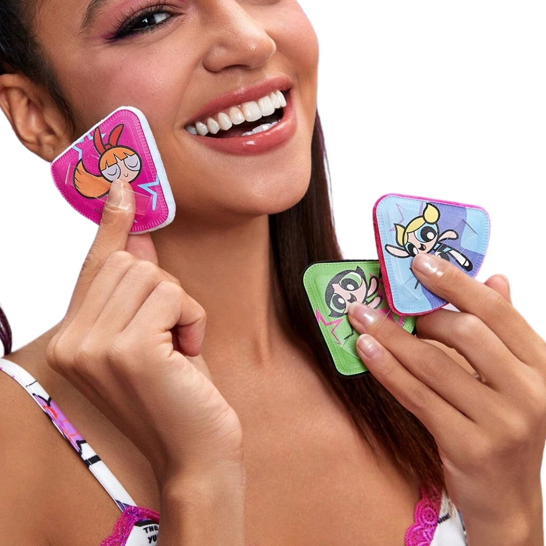 "SHEIN x Powerpuff Girls Makeup Puff Set – Blossom, Bubbles, Buttercup"