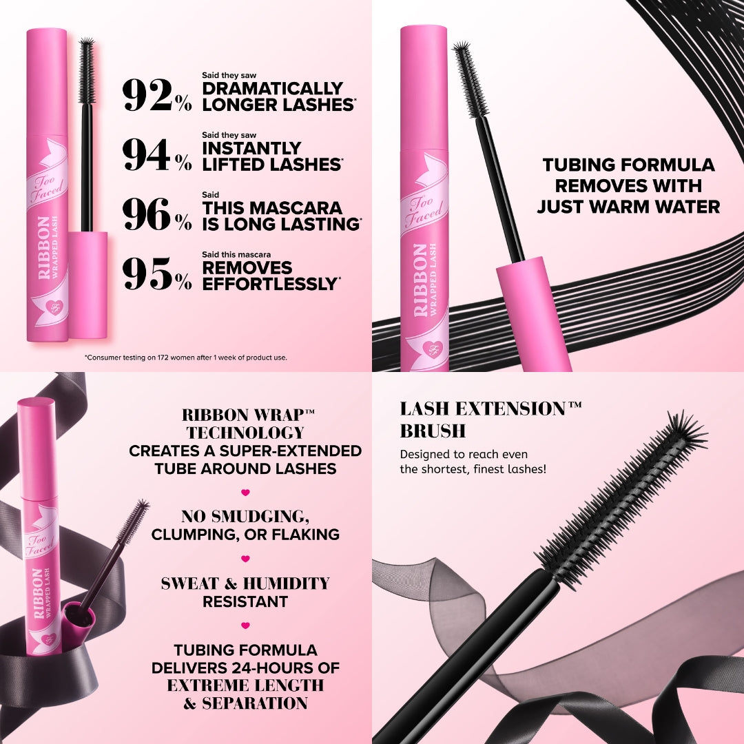 Too Faced Ribbon Wrapped Lash Mascara Travel Size Tube