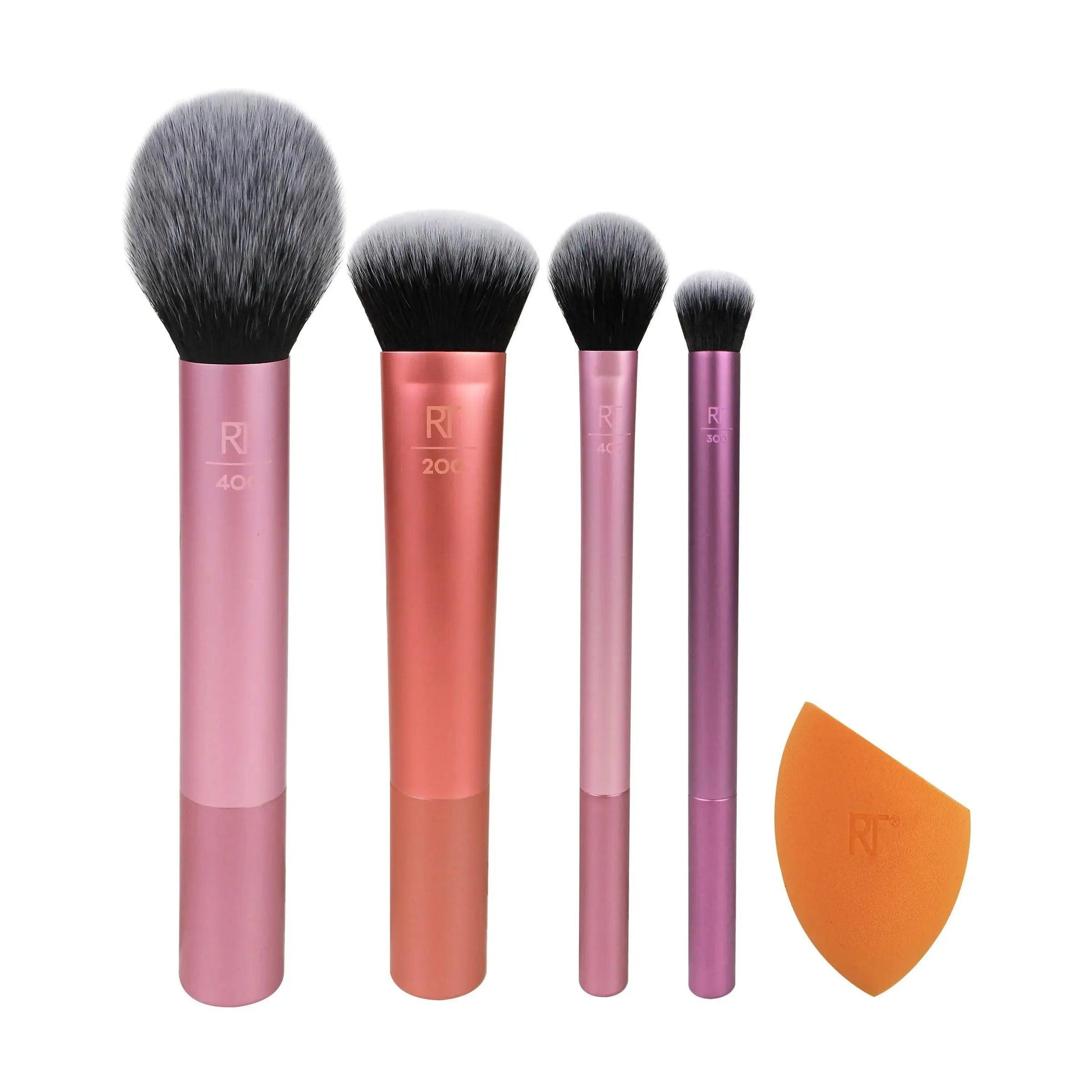 Real Techniques Everyday Essentials Makeup Brush Set Let's Glamorize