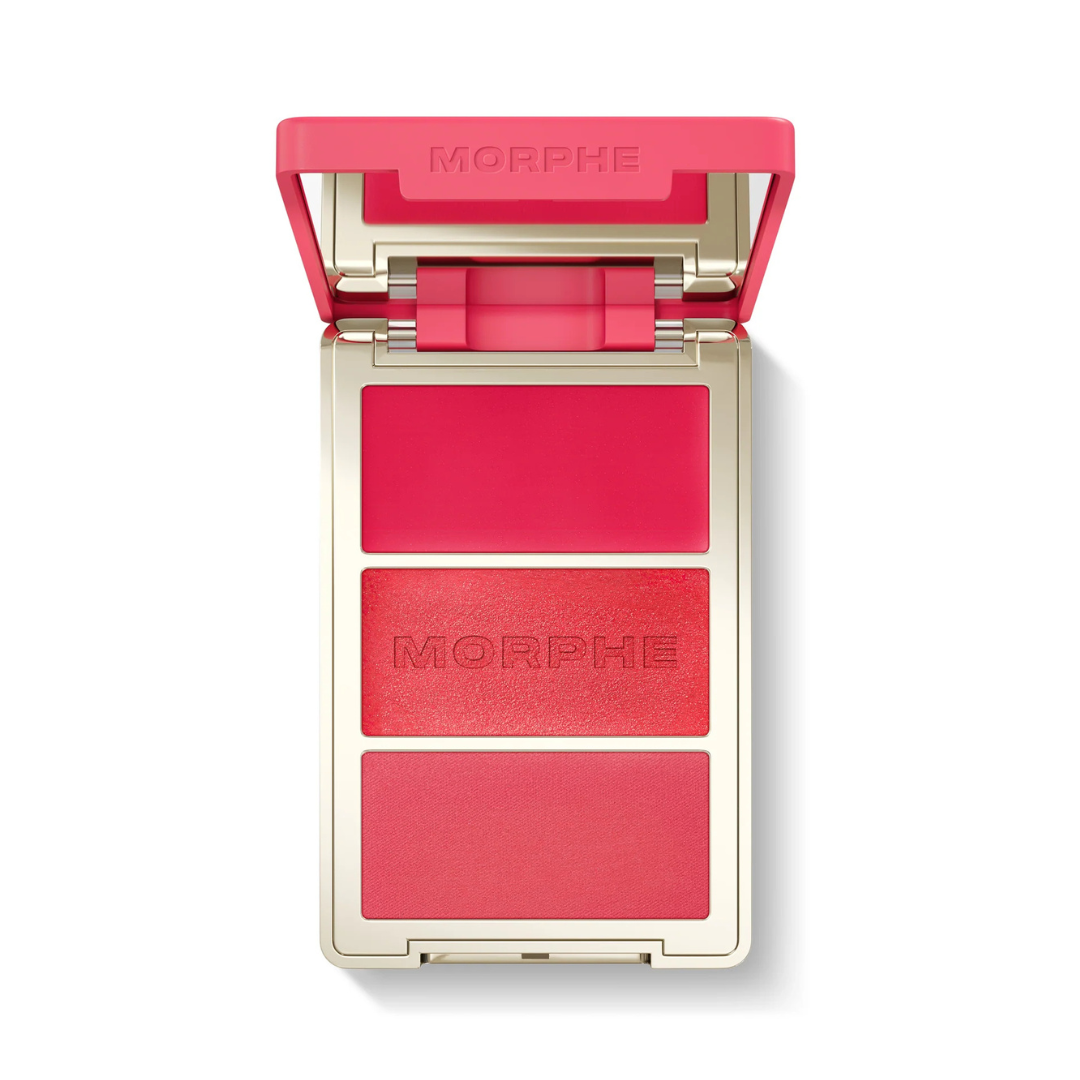Morphe Cheek Thrills Face Trio for layering cream, balm, and powder blush seamlessly