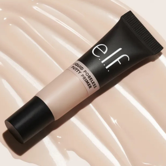 "e.l.f. Liquid Poreless Putty Primer 5ml in soft pink squeeze tube"

