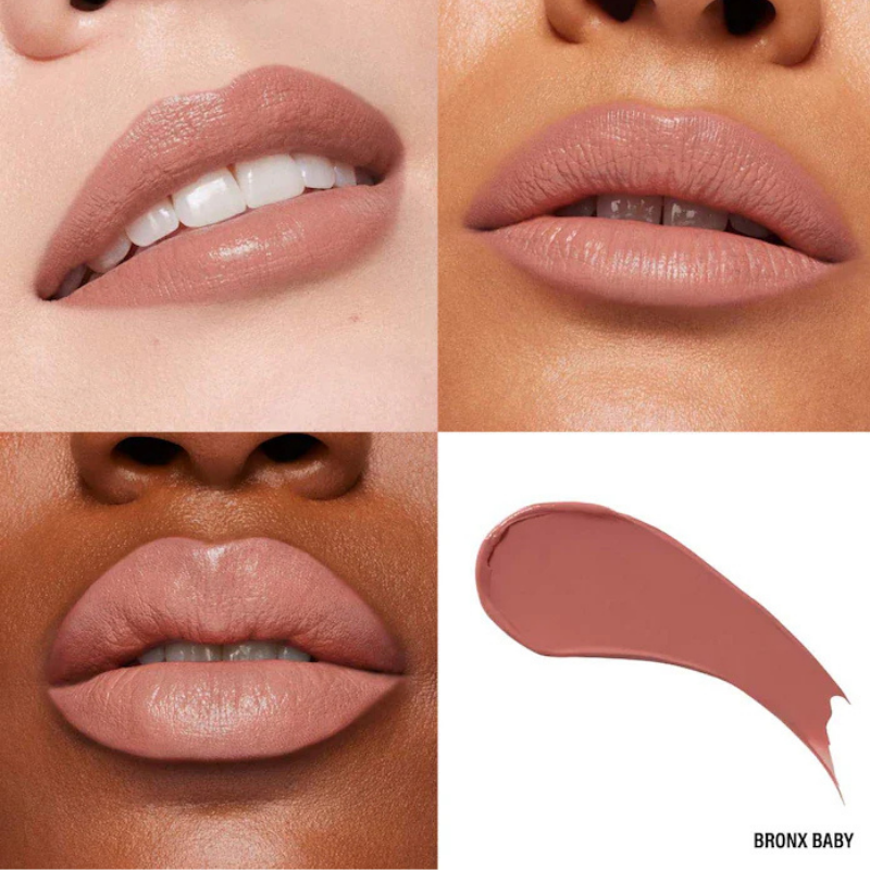 "Bronx Baby satin nude lipstick by Makeup by Mario in sleek magnetic case"

