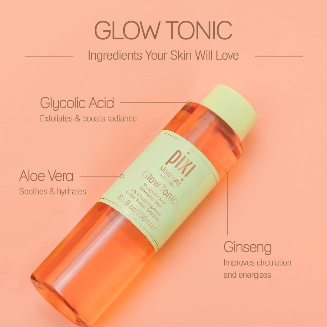 Pixi travel-size exfoliating toner for glowing complexion

