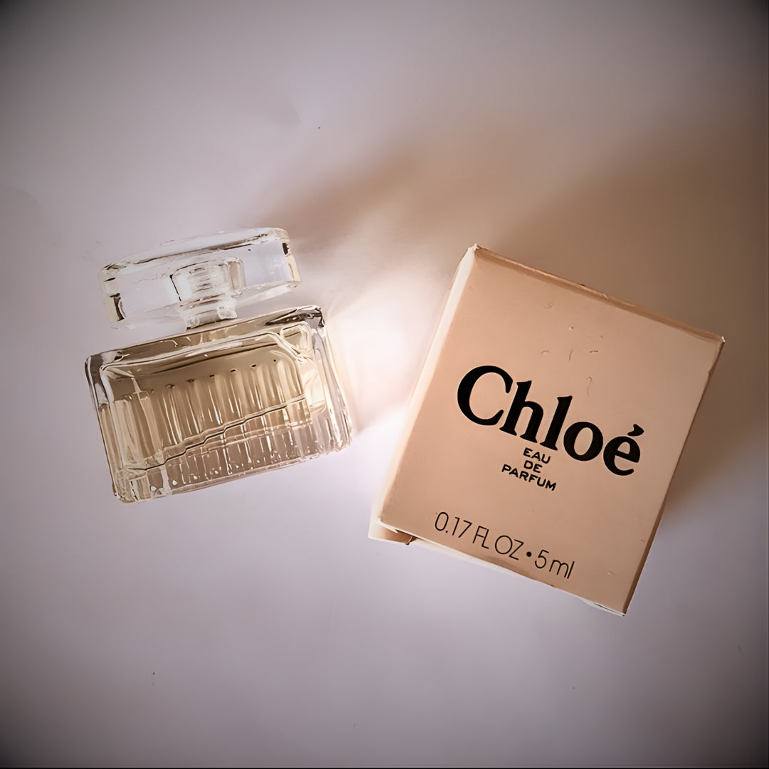 Mini Chloé Perfume on White Background
