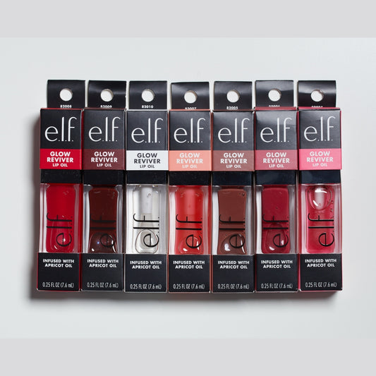 e.l.f. Glow Reviver Lip Oil – 7.6ml Infused with Apricot Oil
