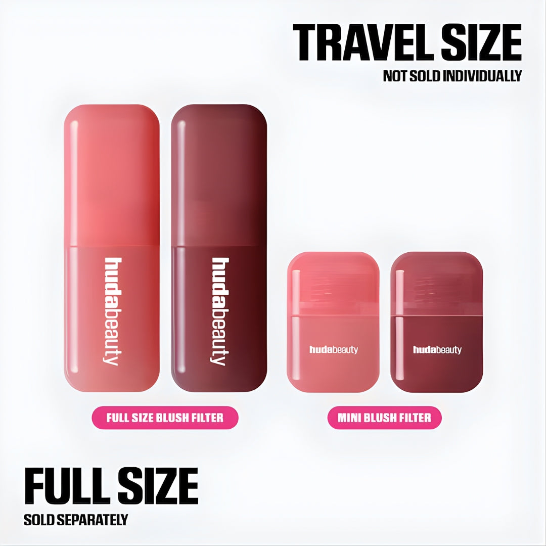 Huda Beauty Black Cherry liquid blush texture swatch
