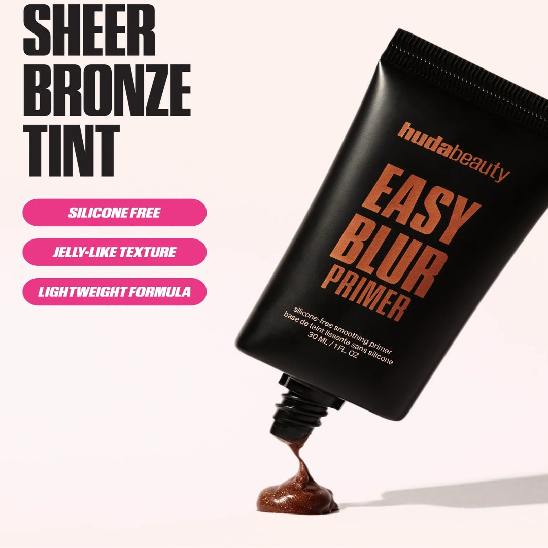 Huda Beauty Easy Blur Silicone-Free Smoothing & Pore-Minimizing Primer BRONZE FUDGE