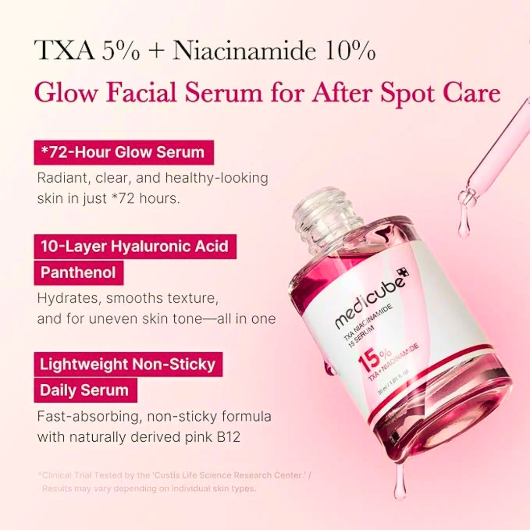 Close-up of Medicube TXA Serum texture on hand


