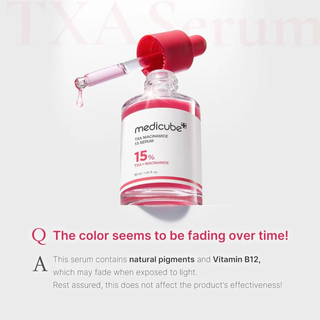 Medicube TXA Niacinamide 15 Serum 30ml bottle with box

