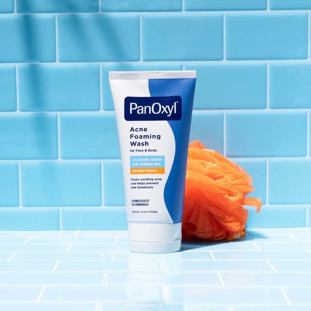 PanOxyl Acne Foaming Wash 156g – 10% BPO – New Look Front View

