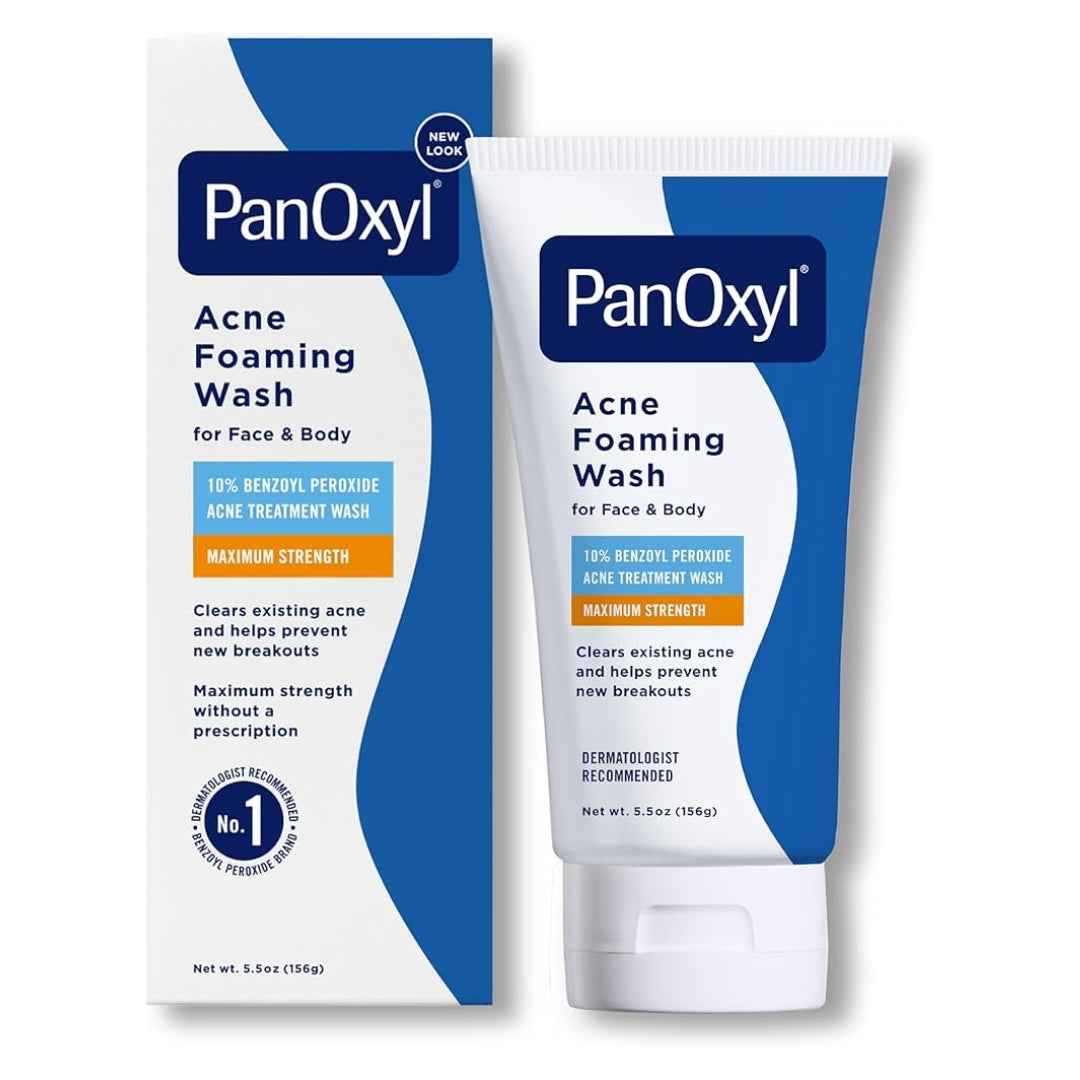 PanOxyl Acne Foaming Wash 156g – 10% BPO – New Look Front View

