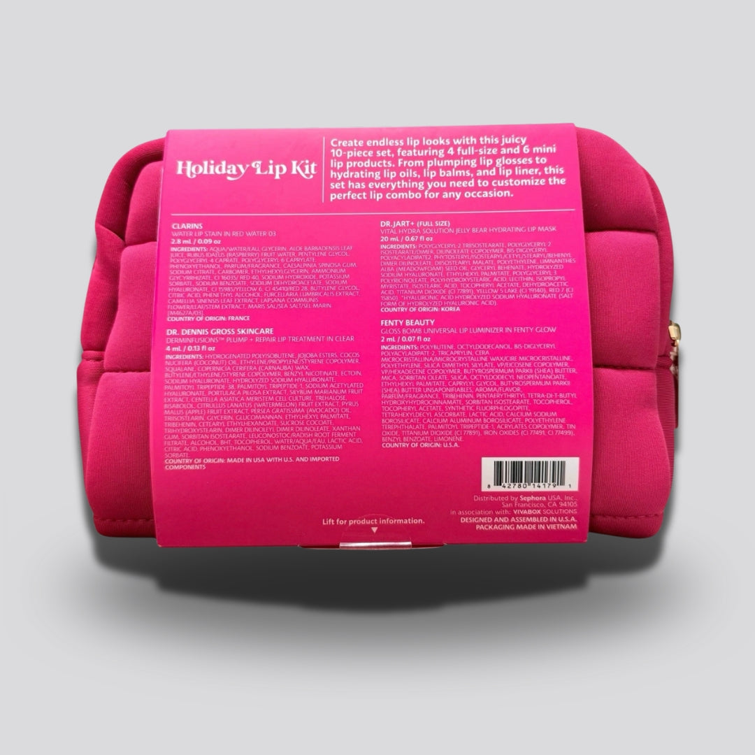 Sephora 10-Piece Lip Collection – Holiday Gift Set
