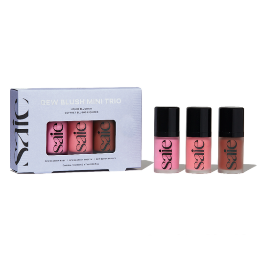 SAIE Dew Blush Mini Trio Flatlay