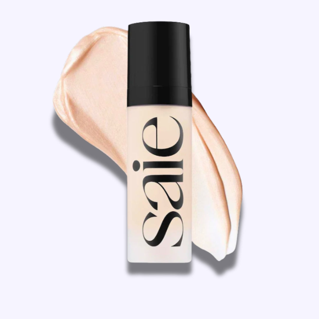 Saie Starglow Hydrating Highlighter Gel on White Background