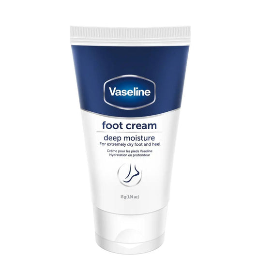 Vaseline Deep Moisture Foot Cream 55g front packaging