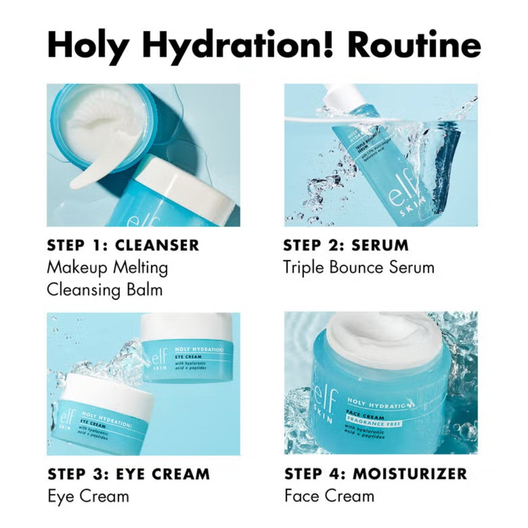 e.l.f. Holy Hydration Eye Cream Texture Flatlay