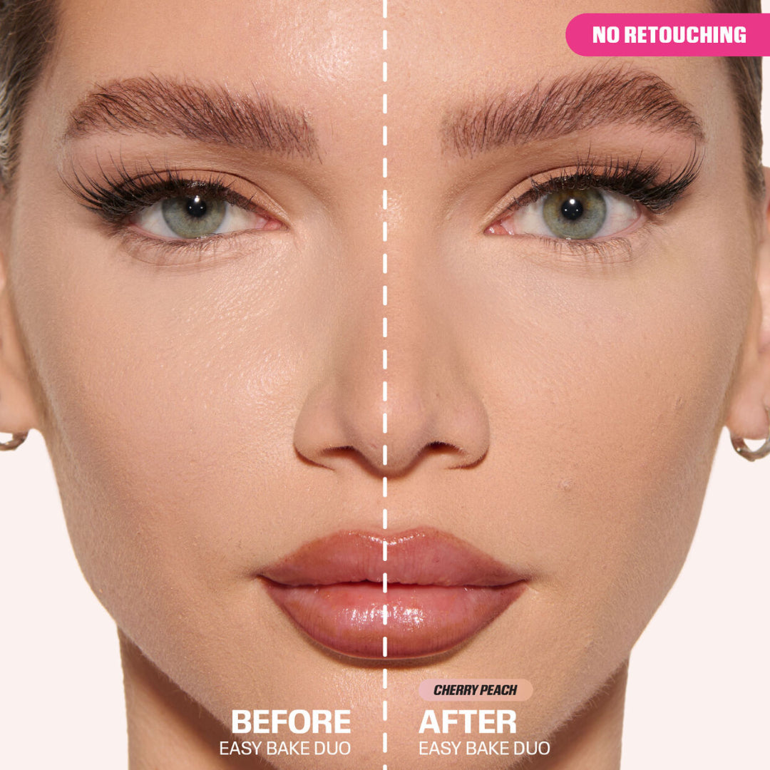 Huda Beauty Easy Bake Duo Powder Cherry Blossom and Peach
