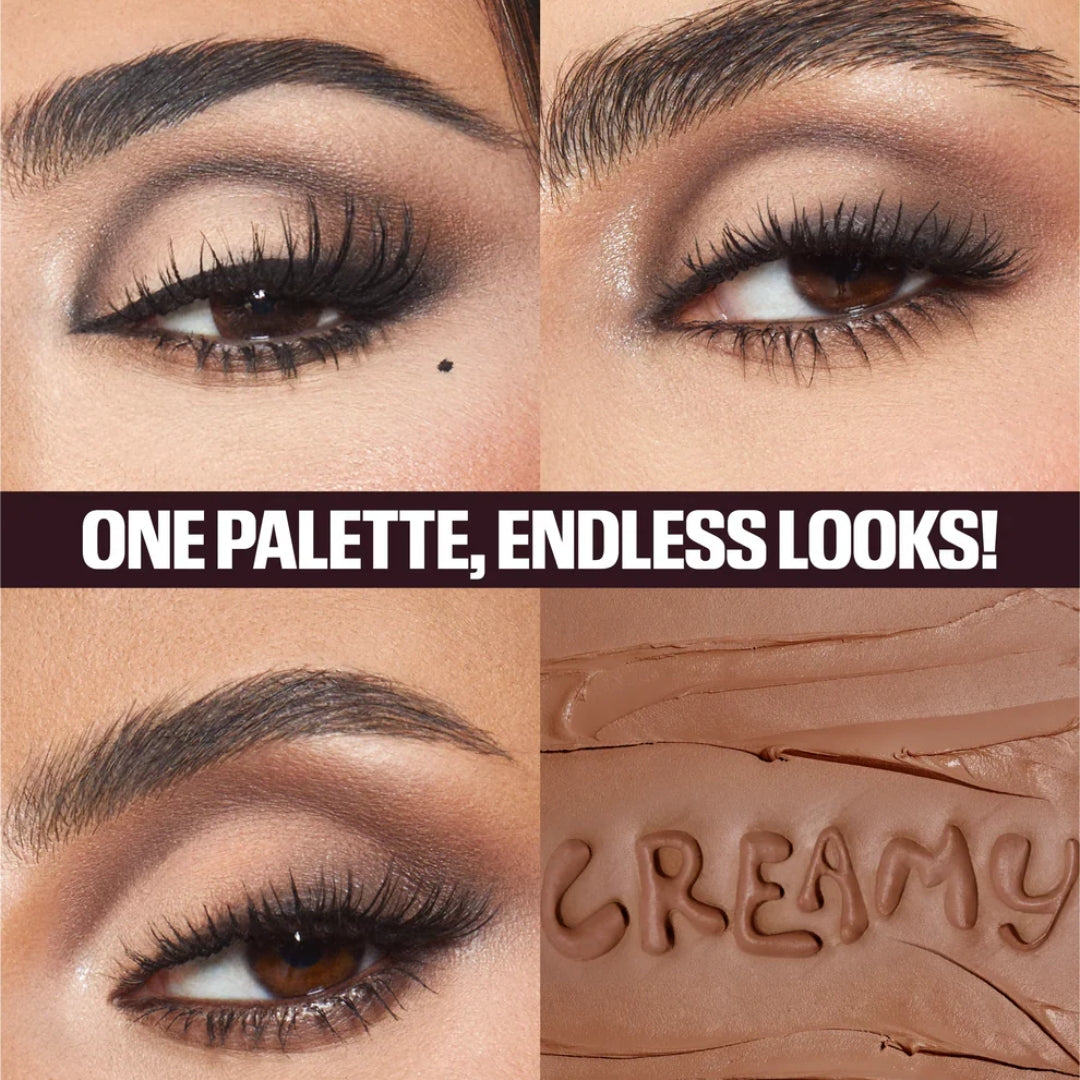 Huda Beauty Creamy Eyeshadow Palette shades
