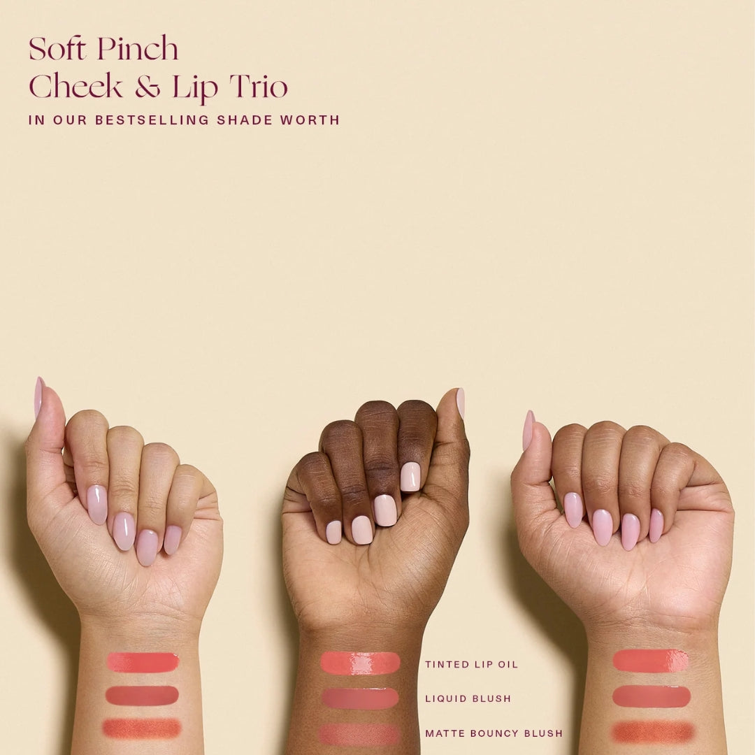 Rare Beauty Soft Pinch Cheek and Lip Trio shades
