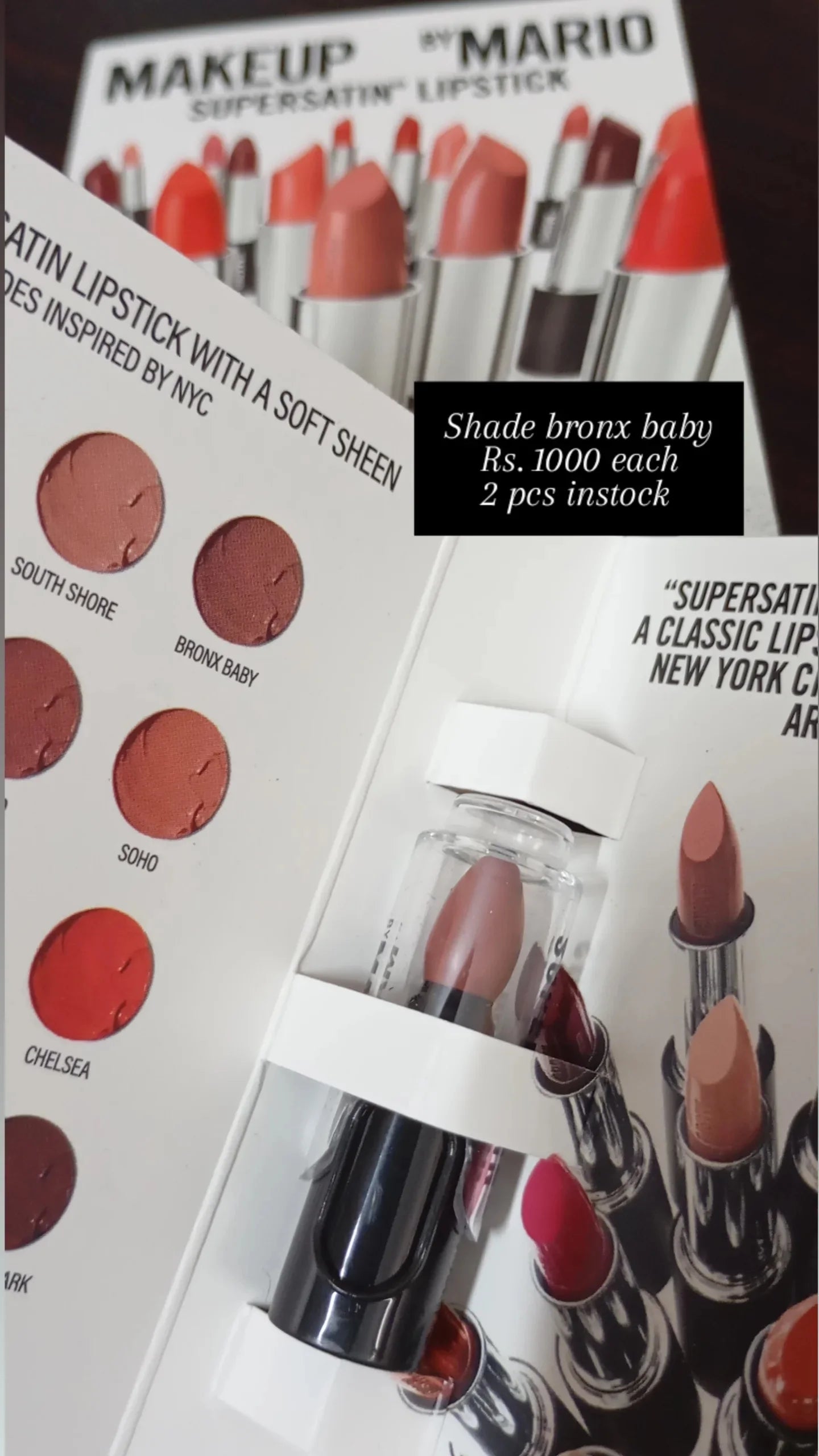 Makeup by Mario Super Satin Lipstick – Bronx Baby (sample size)